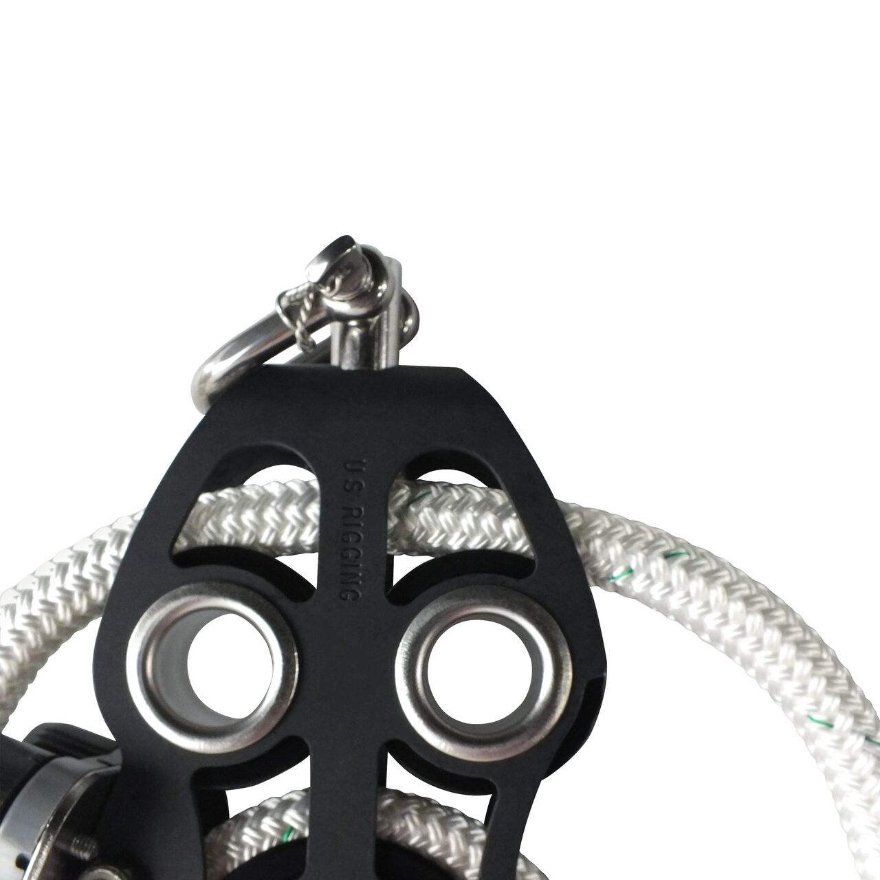 ProClimb Aluminum Uni-Body Fiddle Block Set With Rope - Image 2