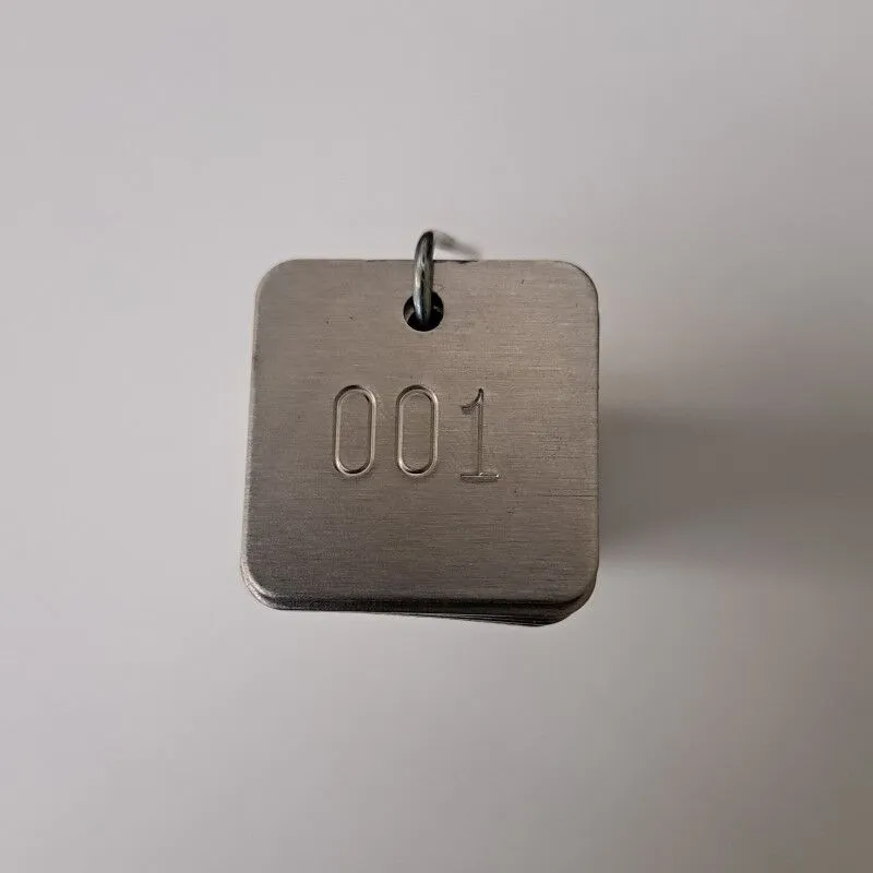 Aluminum Square Tree Tags