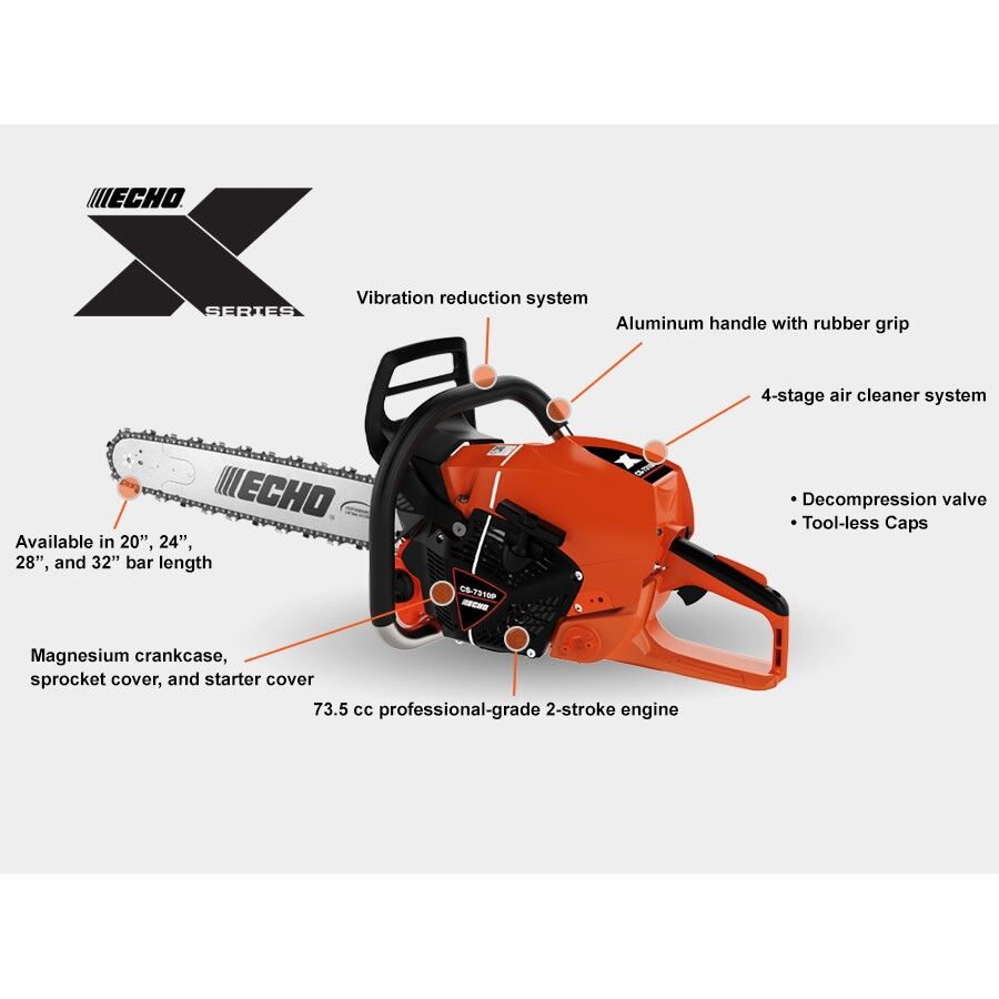 Echo X Series CS-7310P Chainsaw - Image 2